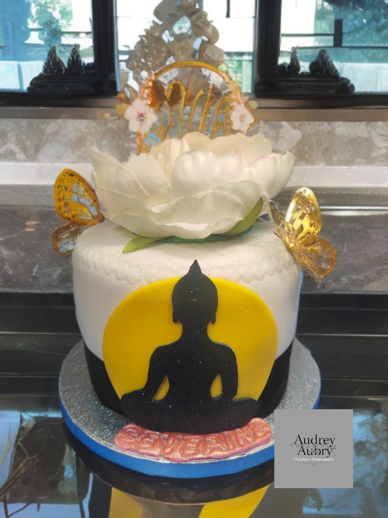 Gâteau anniversaire enfant design artistique